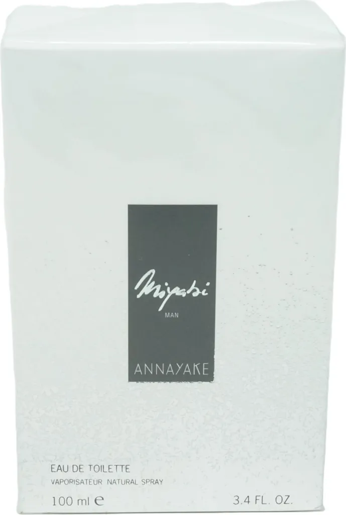 Eau de Toilette Annayake Miyabi Man 100 ml - Parfum Boisé Doux pour Homme