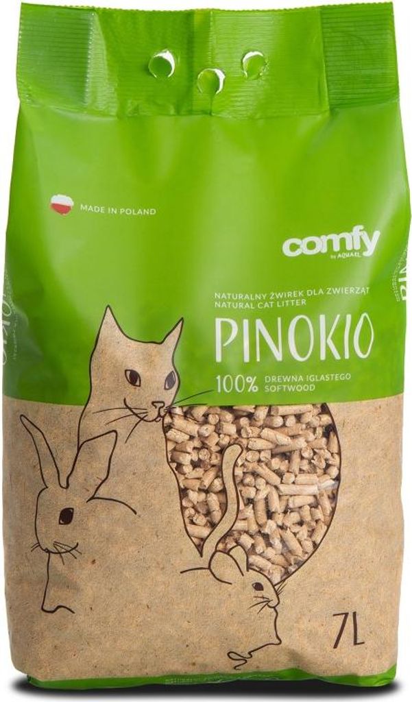 Comfy Pinokio Dřevěné pelety 7l - písek pro kočky a Obrázek produktu 