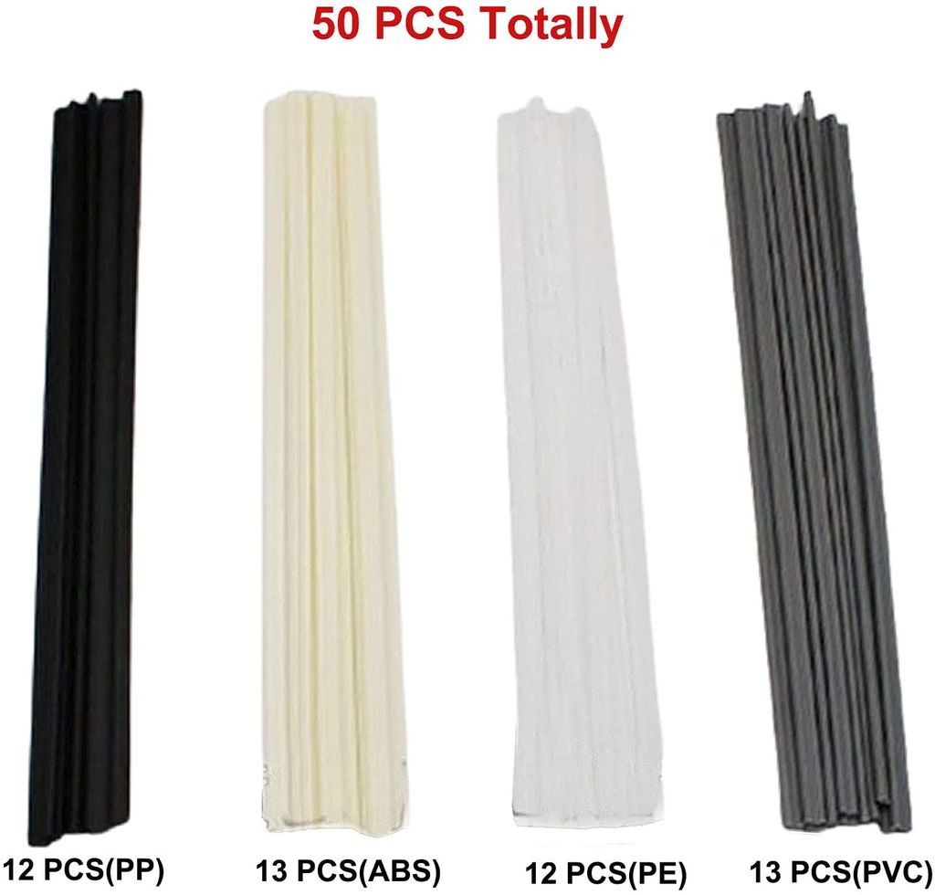 Schweißstäbe Kunststoff schweissen Kunststoffschweißdraht PVC PP ABS PE 50pcs 