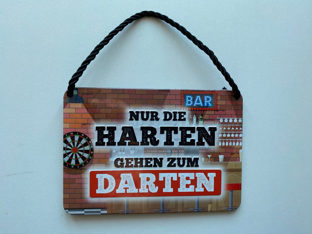 Kulthänger Blechschild, Harten Darten, KH 257
