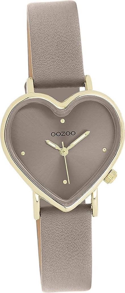 Oozoo Leder Damen Uhr Analog Quarzuhr Armband braun OOZOO Timepieces D2UOC11451