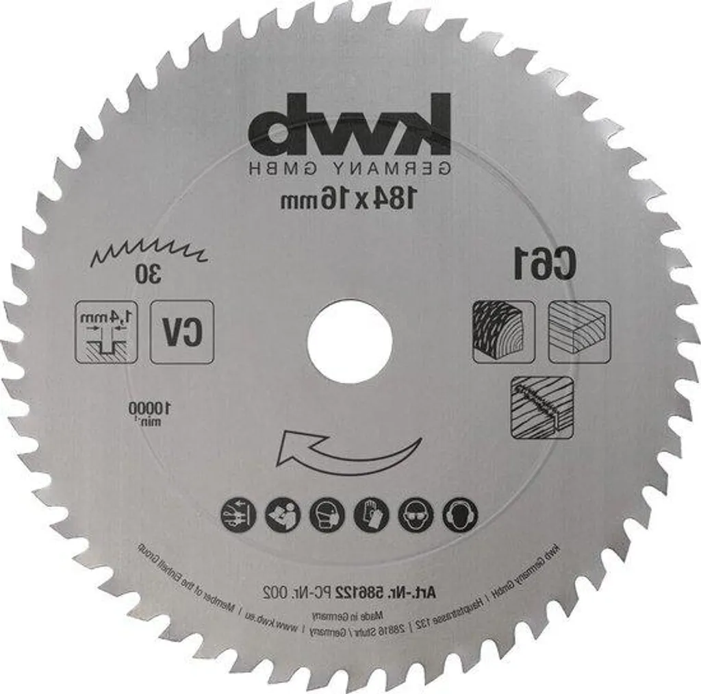 Lame de scie circulaire multi-matériaux pour chantiers - Diamètre 20mm