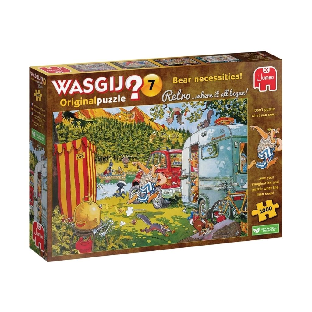 Wasgij Retro Original 7 - Necessità dell'orso! 1000 pezzi Immagine del prodotto 