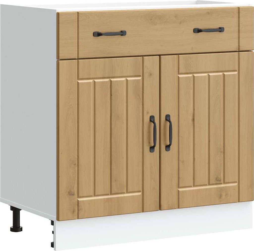 "WINTER SALE"Hängeschrank/Küchen-Unterschrank - elegantes Design - Küchenmöbel/Buffetschrank - Lucca Artisan-Eiche Holzwerkstoff - Küchenschr...