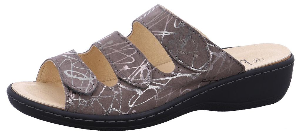 Belvida  Damenschuhe Pantoletten Bequem Hausschuh Grau Produktbild 