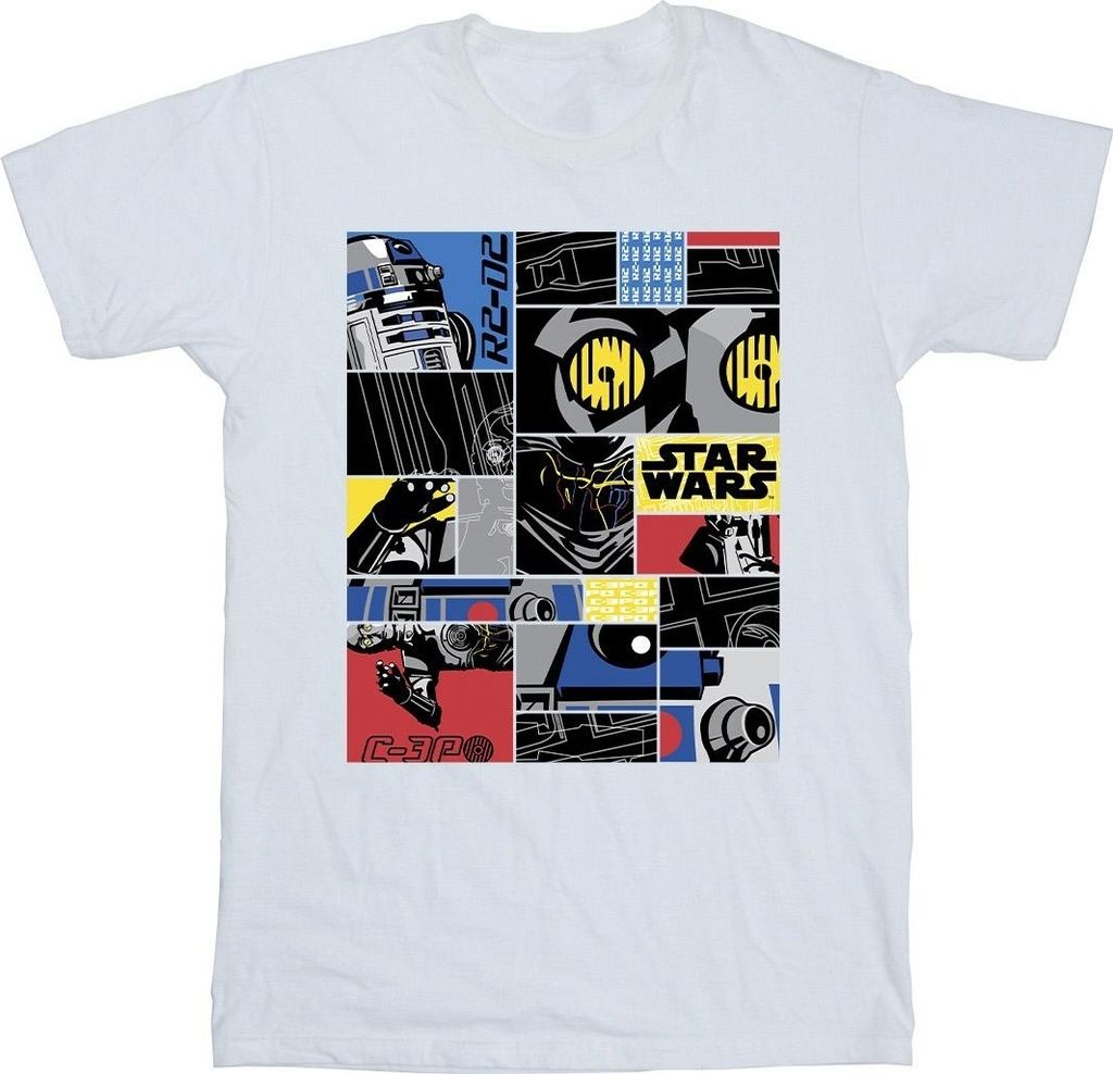 Star Wars - "Droid" T-Shirt für Herren BI46003 (L) (Weiß)