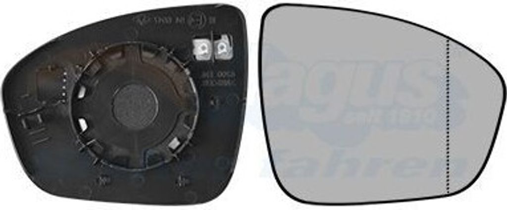 VAN WEZEL Spiegelglas Außenspiegel Rechts für RENAULT Captur II Asphärisch Beheizbar 4403838