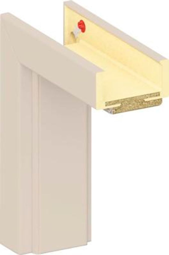 Pertura Komplettzarge Nachbildung Uni kashmir 98,5x198,5x9,5 cm links