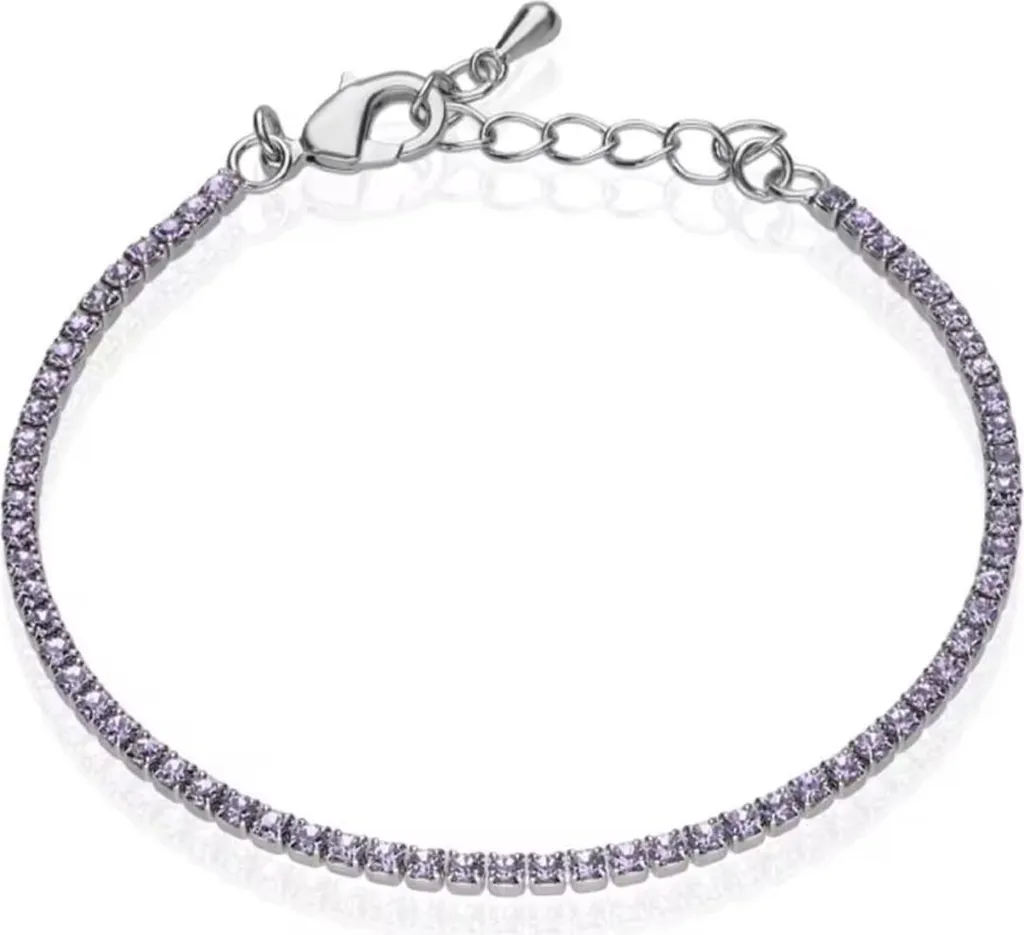 Bracciale Stroili 1663904 - Gioiello Donna in Acciaio e Cristalli Rosa