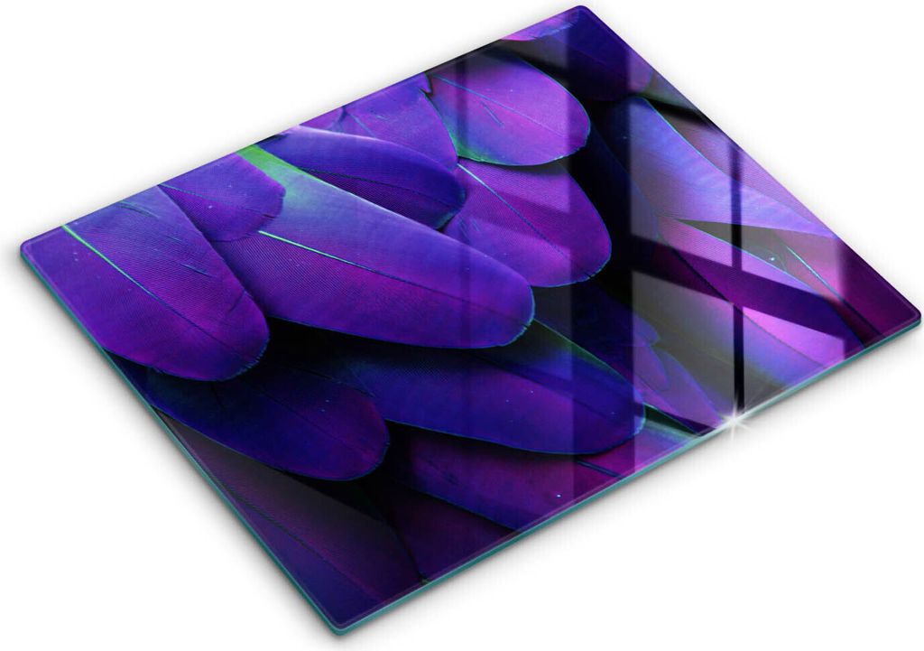 Abdeckung Glas - Küchenabdeckung - 40x52 cm - Abdeckplatte - Neonfedern