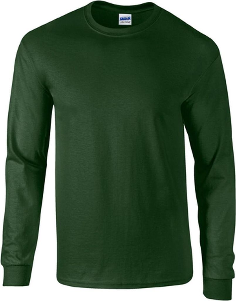 Gildan 2400 | Ultra Baumwolle Long Sleeve Herren T-Shirt - Farbe: Forest Green - Größe: 3XL