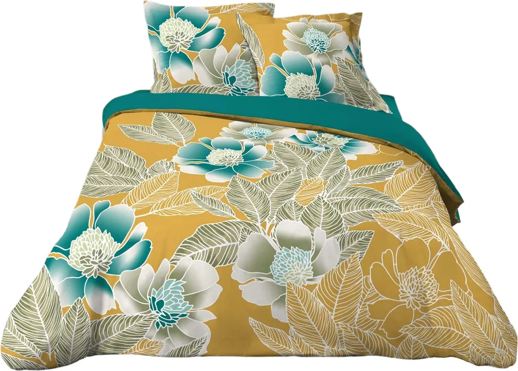 Housse de couette Florelle + 2 taies : finissez-en avec le lit froissé