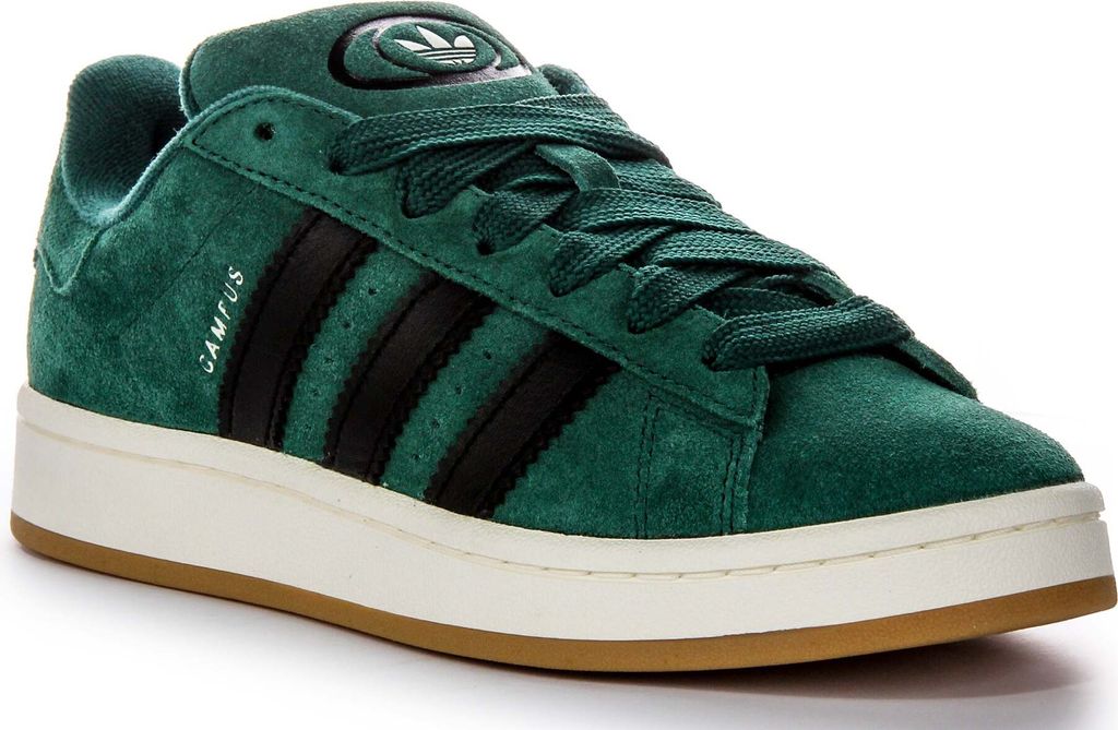 Adidas Campus 00S Wildleder Ledersneaker in Grün Schwarz – Produktbild 