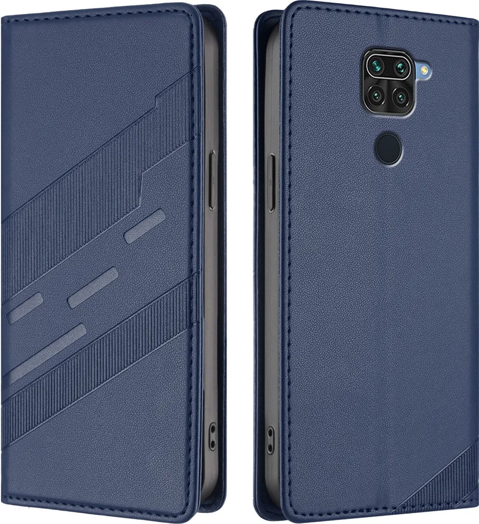 Cover Portafoglio Xiaomi Redmi Note 9 - Blu Blau Antiurto