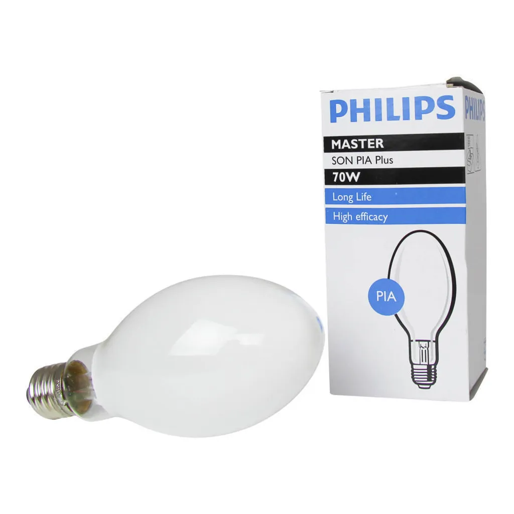 Ampoule Philips SON PIA Plus 70W E27 pour Éclairage de Rue et Sécurité