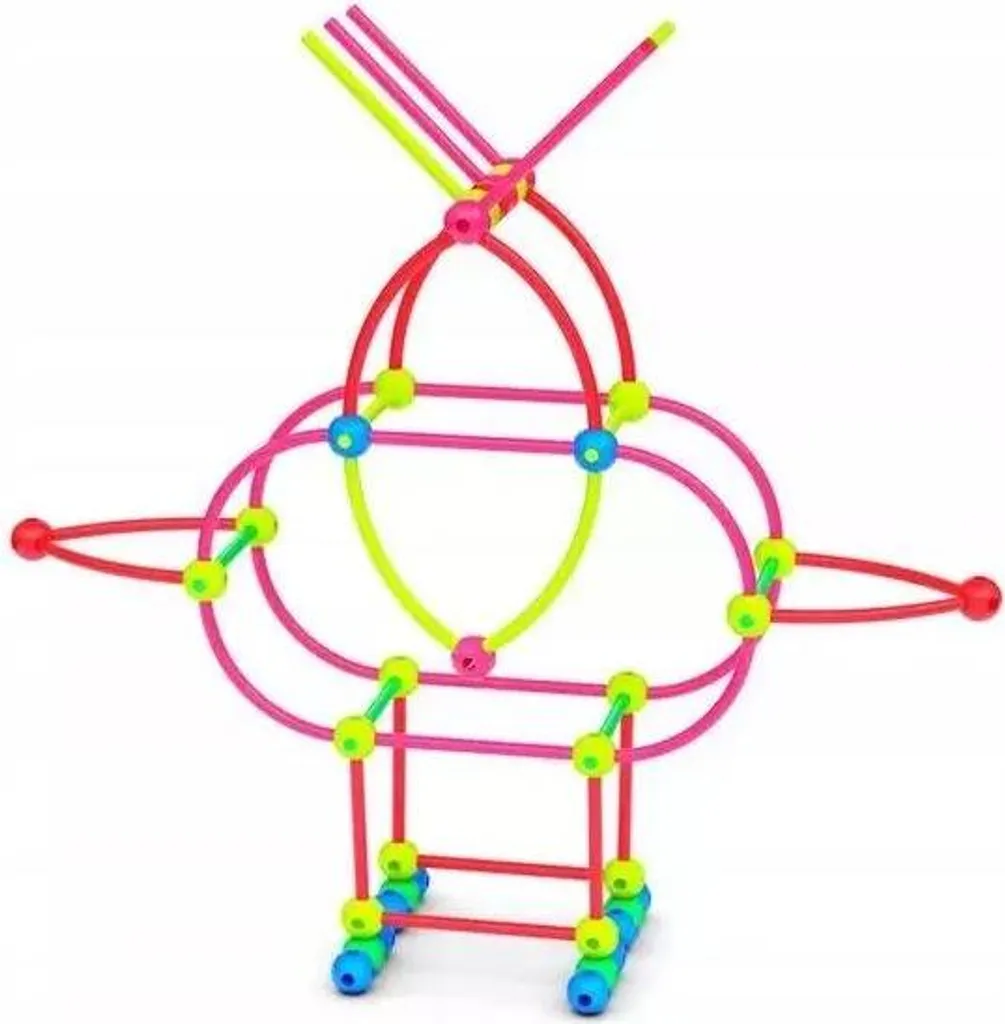 Bâtonnets de construction souples Meli Stik Neon 600 pour structures - 7
