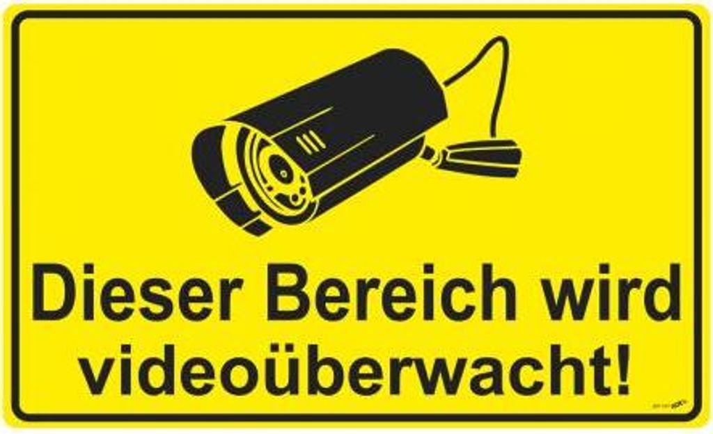 Hinweisschild - Dieser Bereich wird videoüberwacht - 308814 Produktbild 