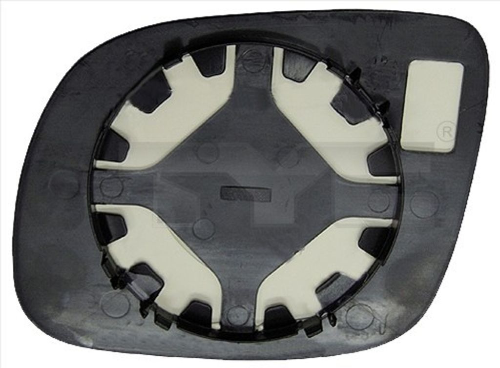 TYC Spiegelglas Außenspiegel Rechts für SKODA Octavia I Combi (1U5) Konvex für Kleines Spiegelgehäuse 332-0007-1