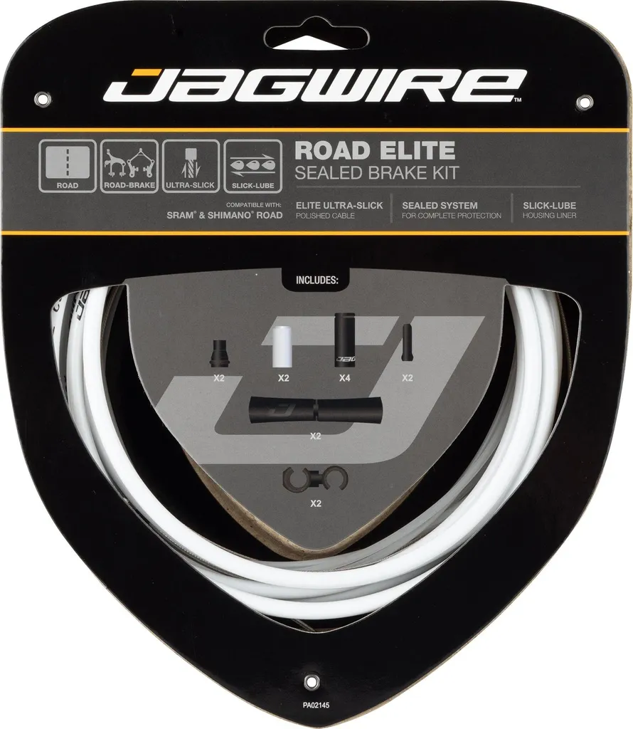 Kit Câbles de Frein Jagwire Road Elite Sealed Blanc pour Vélo de Route