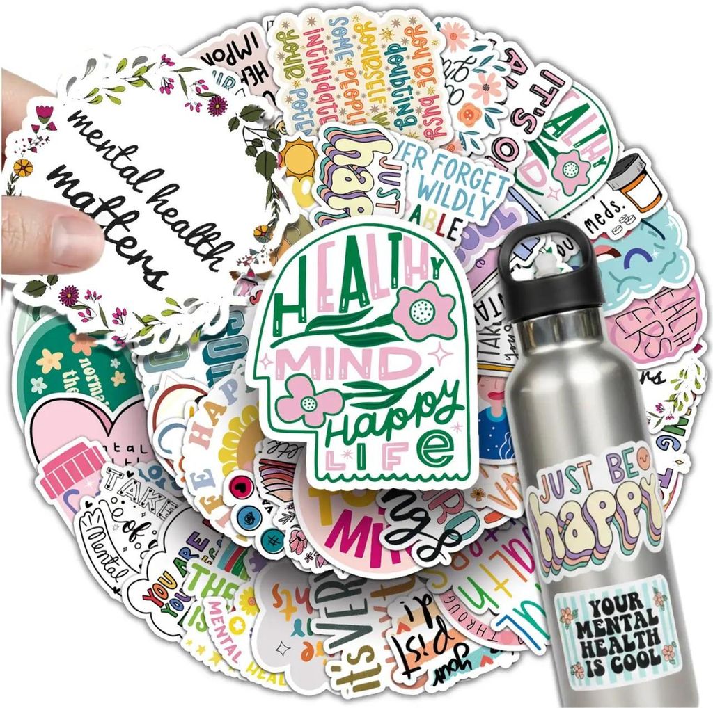 Inspirierendes Motivationsaufkleber-Set mit 100 Produktbild 