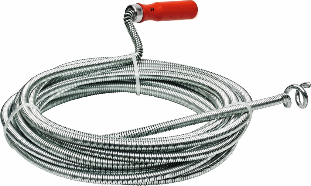 CFH Rohrreinigungsspirale 7 m mit Rückholbohrer Ø 25 mm chemiefreie Reinigung
