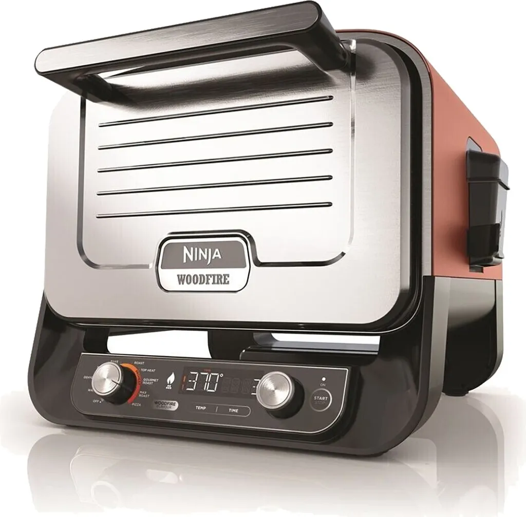Four Extérieur 370°C Ninja OO101DE Woodfire 8-en-1 avec Pelle à Pizza