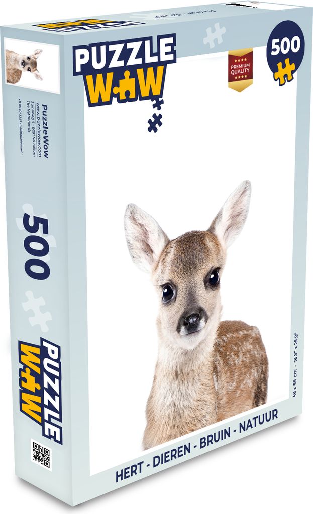 MuchoWow Puzzle 500 Teile Hirsche - Tiere - Braun - Natur - Denken - Spiel - Toy