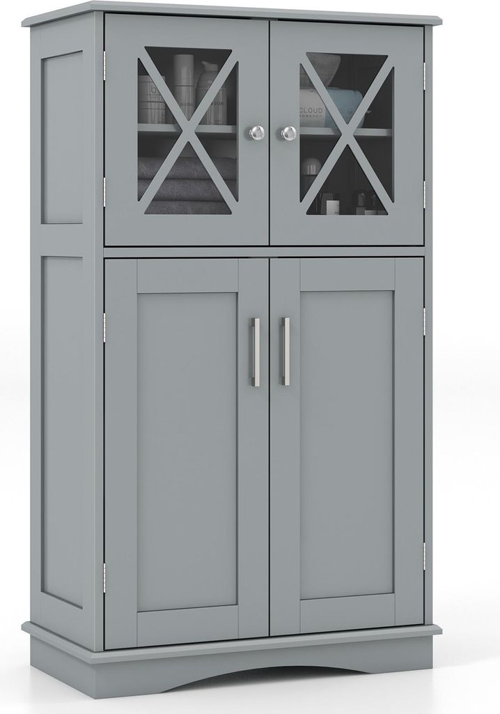 Badezimmerschrank, Badschrank Badmöbel Holz, Produktbild 