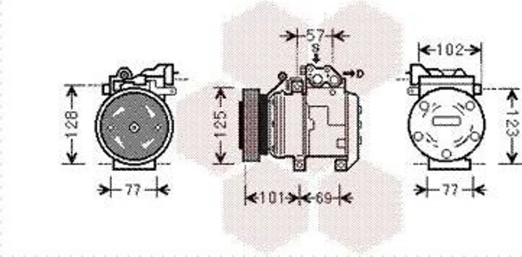 Compresseur de clim pour Hyundai Tucson et Kia Sportage - Gaz R134a