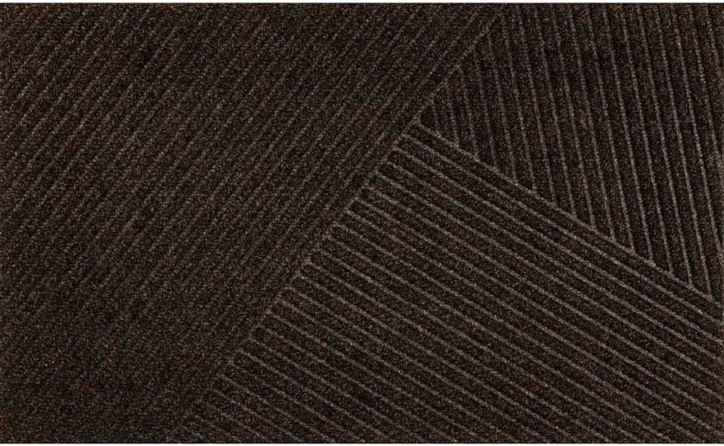 Tapis de propreté DUNE Stripes 60x90 cm marron pour une entrée impeccable