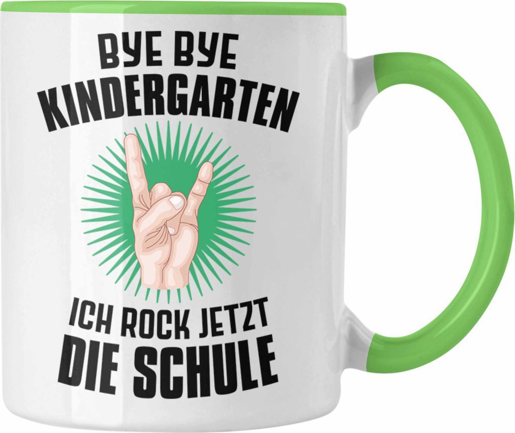 Trendation - Einschulung Junge Rocke Jetzt Die Schule Geschenk für Schultüte Füllung Tasse Schulstart 1. Schultag Schuleinführung Schulanfang G...