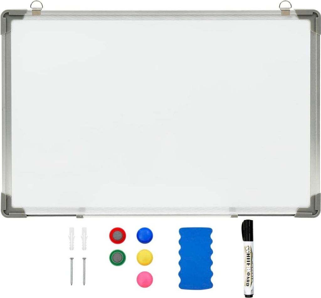Magnetisches Whiteboard Weiß 50 x 35 cm Stahl