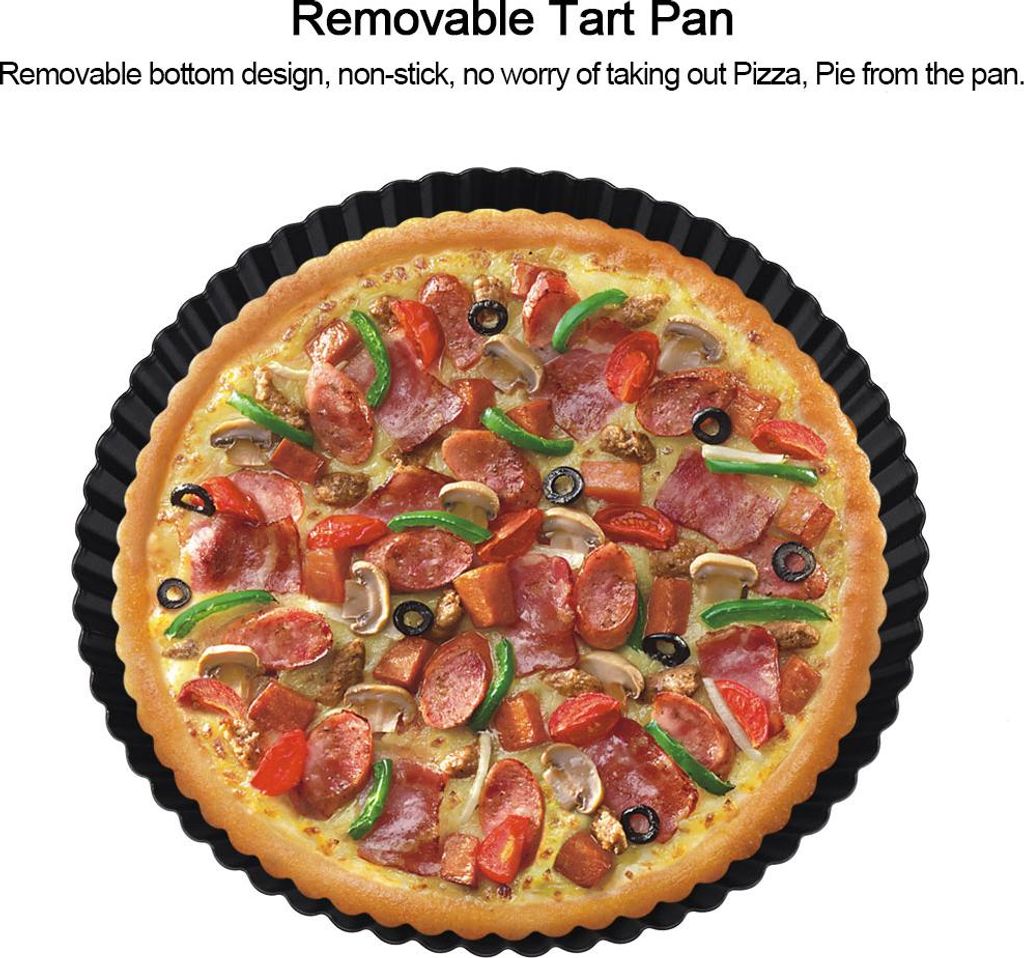 9 Inch NOn Stick Pizza Backformen abnehmbarer loser Boden Tart Pie Pan