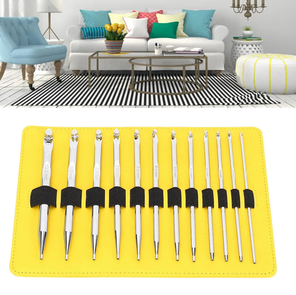 Kit Aiguilles Circulaires Interchangeables - 12 Tailles de 3mm à 10mm - 12