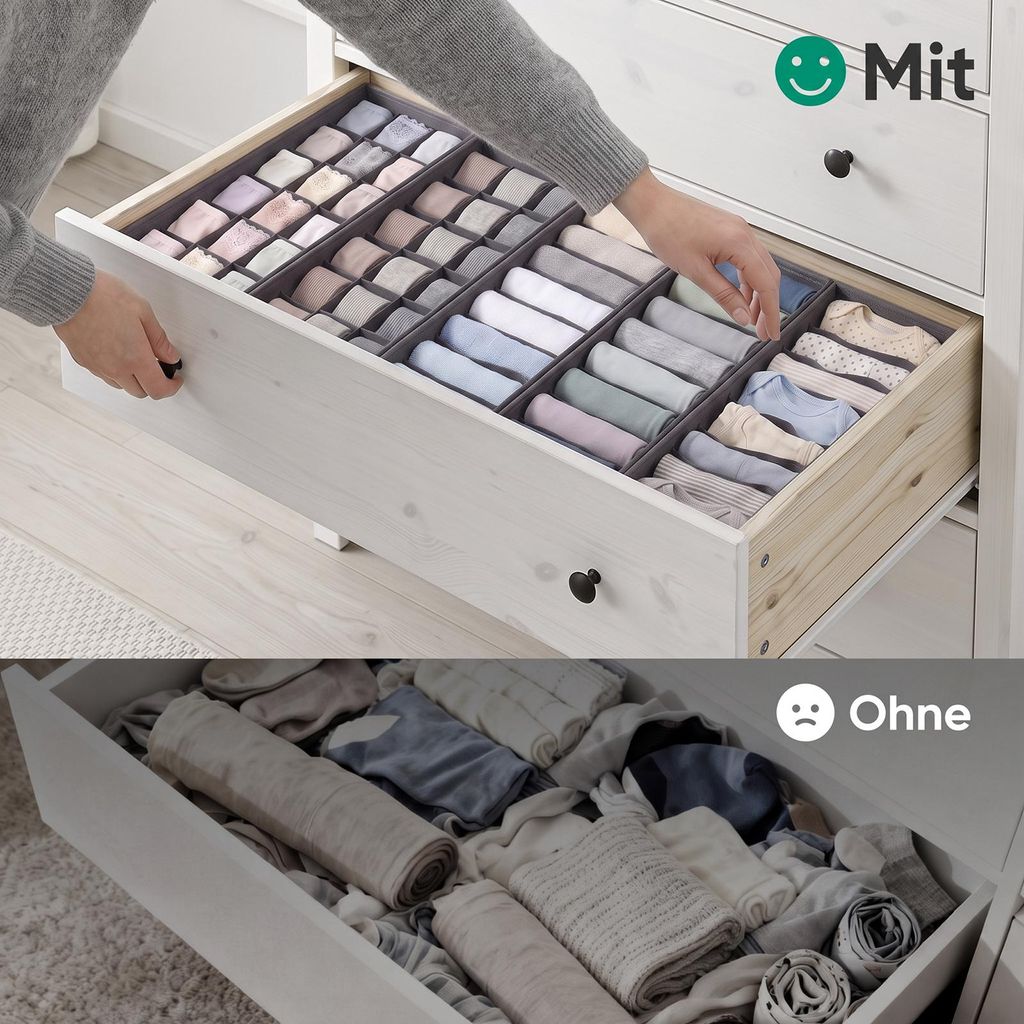 Aufbewahrungsbox Schubladen Organizer aus Vliesstoff
