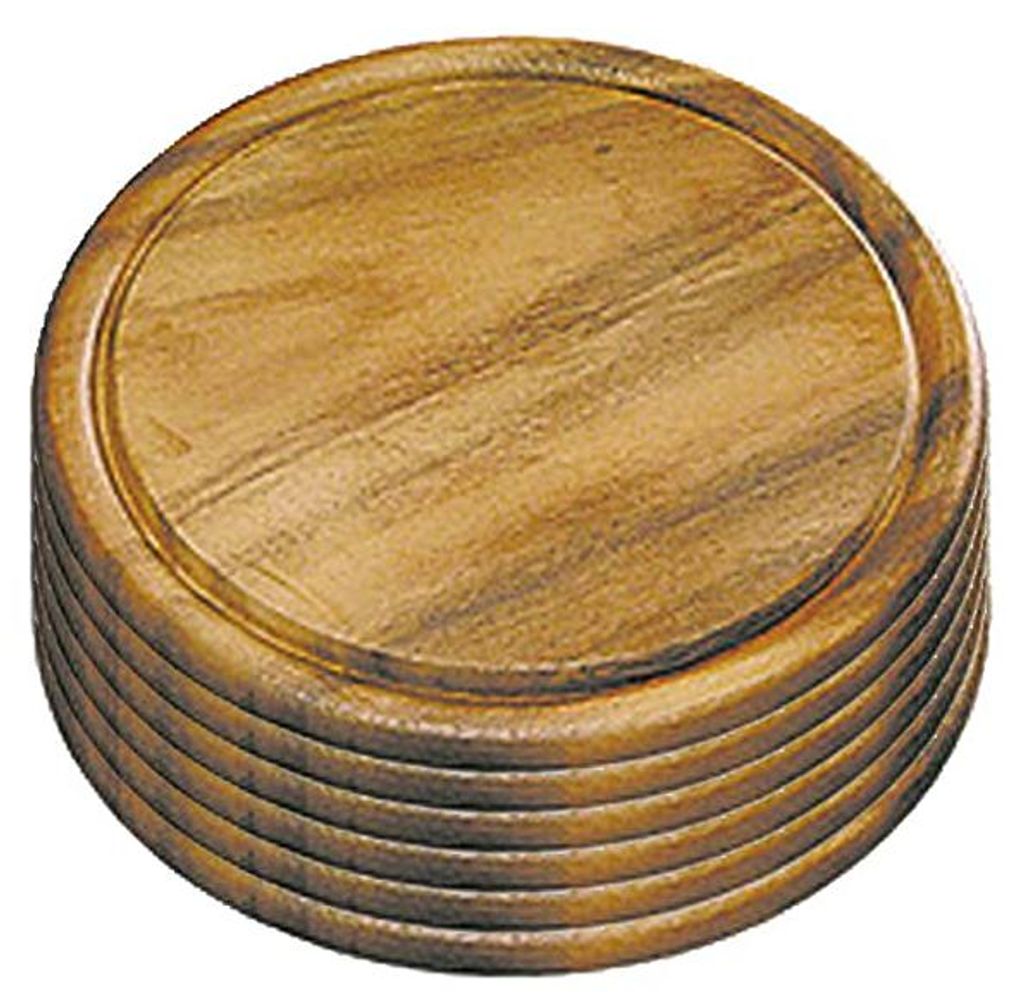 Kesper | 6x Fleischteller Akazie rund 25cm Produktbild 