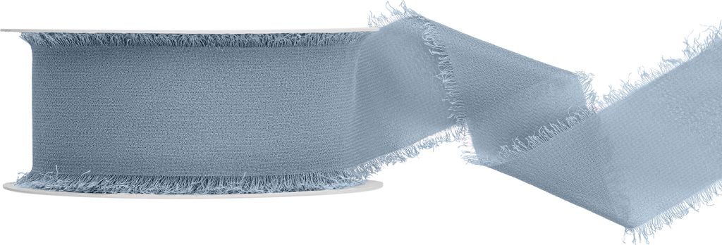 Chiffonband, hell nebelblau, 40mm/10m