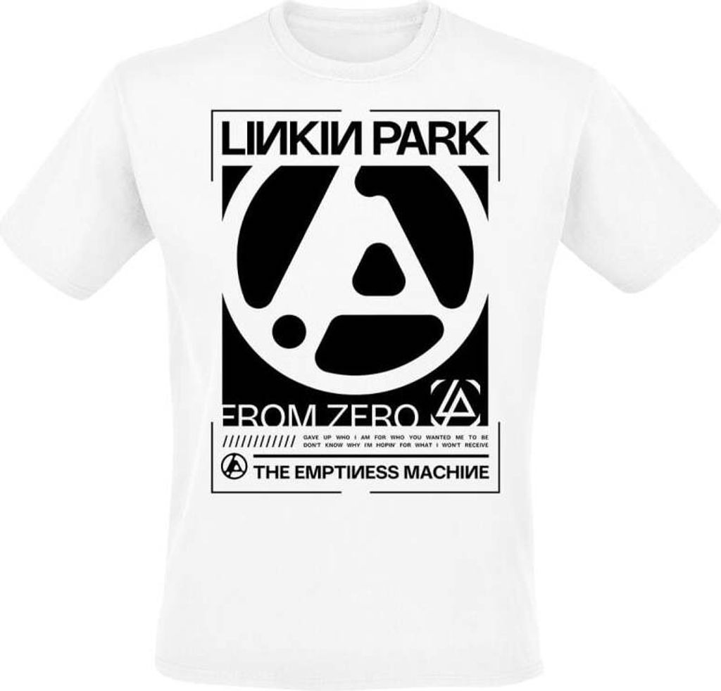 Linkin Park T-Shirt Herren From Zero The Emptiness Block weiß 3XL