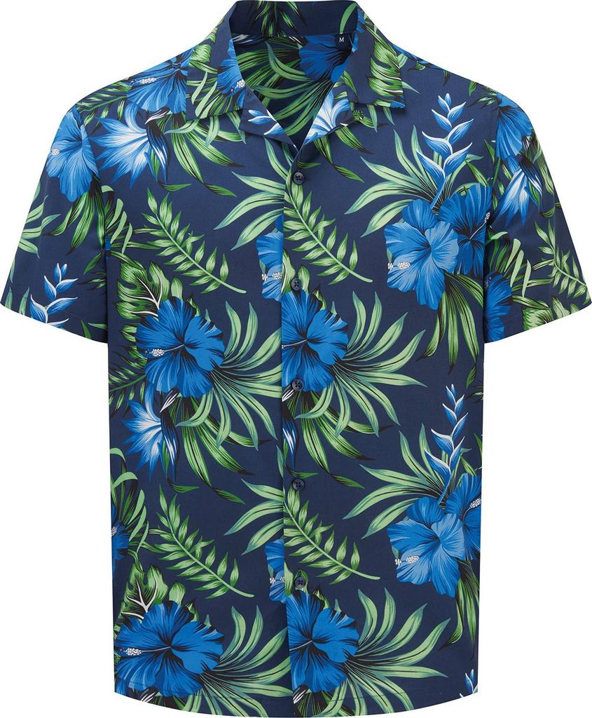 Wombat - Hemd für Herren, leger RW11181 (XXL) (Dunkles Marineblau)