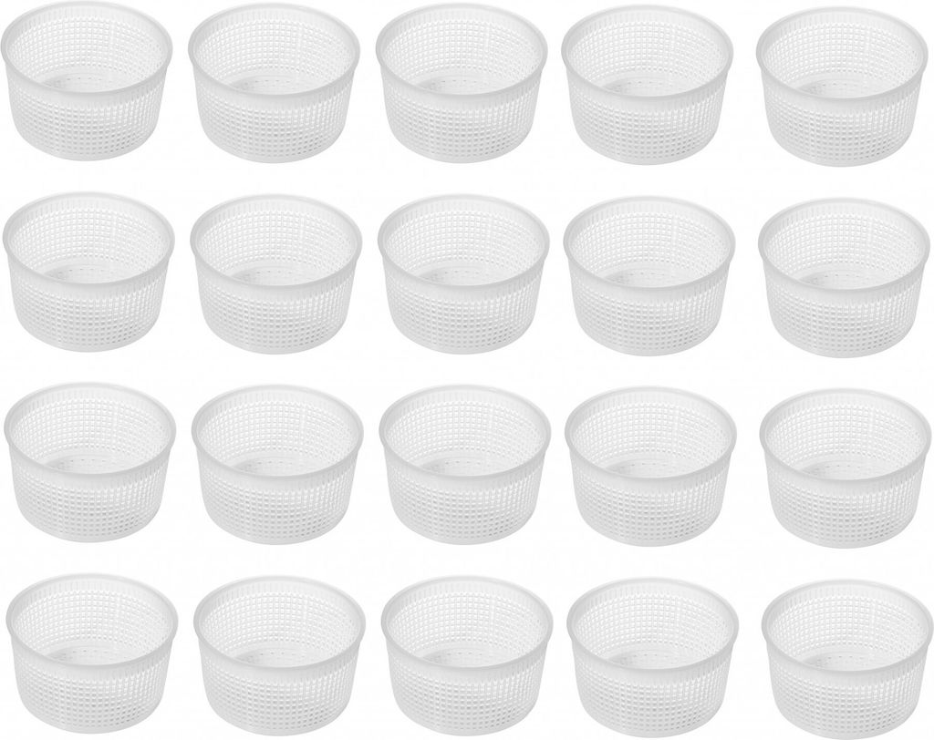 20 x Kunststoff Käseform 0.35kg - 9x5.2cm, Käse Form, Kaseform, Kase Form, Käse Formen, Käseformen