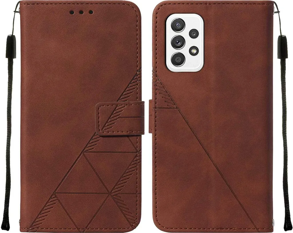 Custodia Flip Samsung A72 Marrone - Essenziale, Elegante e Funzionale