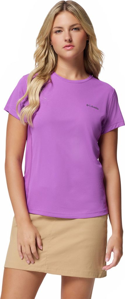 Columbia Zero Rules Light Crew Kurzarm-t-shirt Lila S Frau Lila S