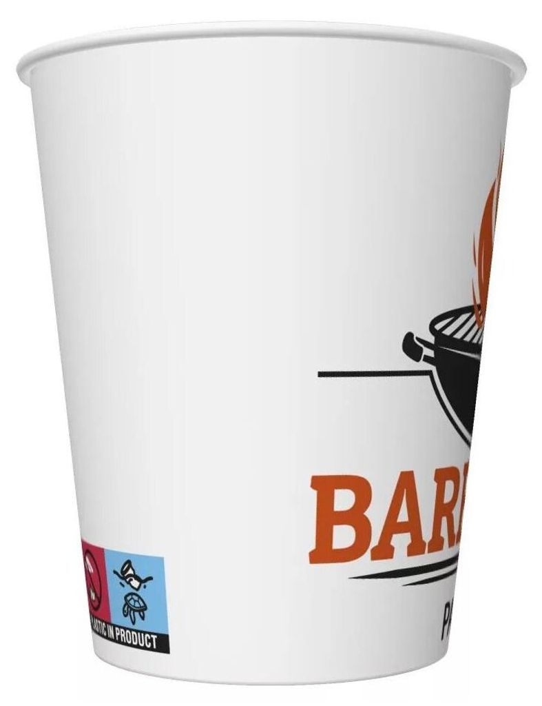 BBQ Party Barbecue-Pappbecher 8 Stk. 250 ml