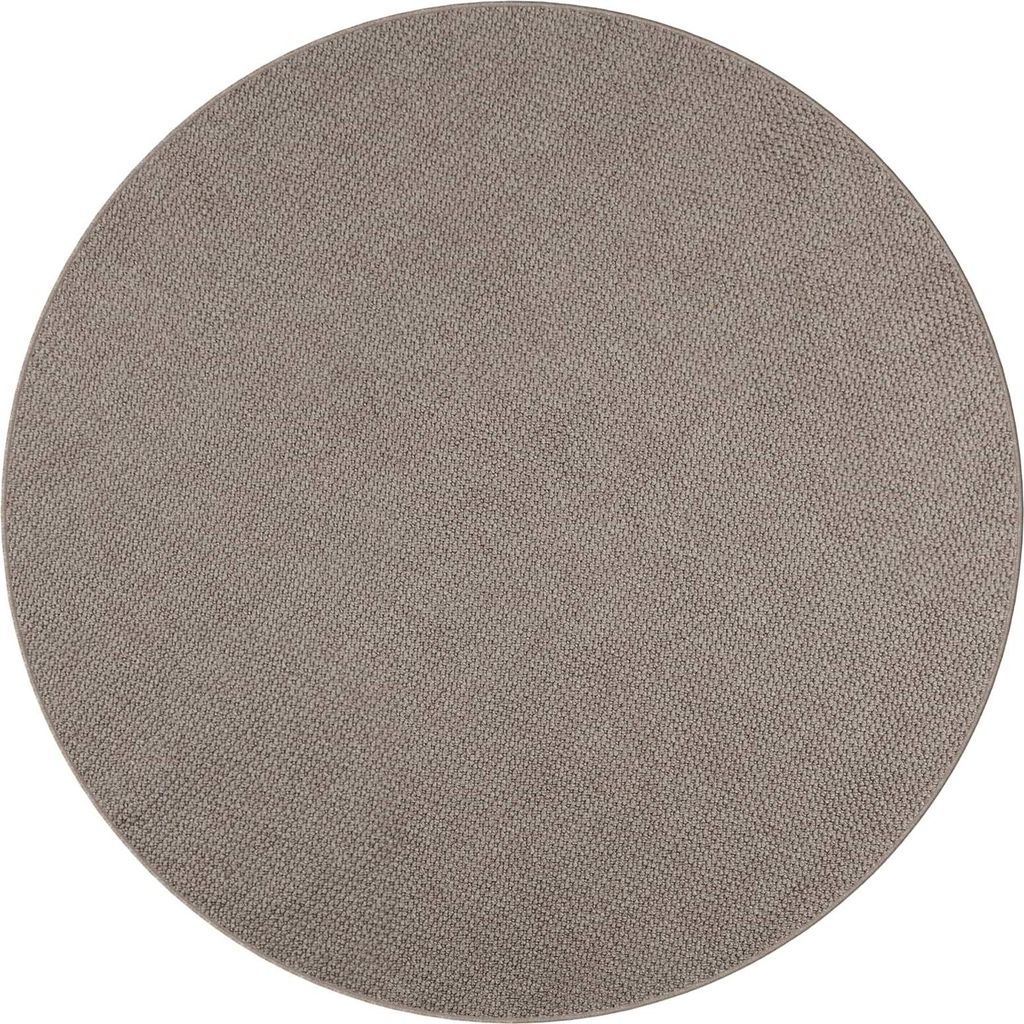 vidaXL Bereichsteppiche Rund LUGO Taupe Ø 200 CM Polyester