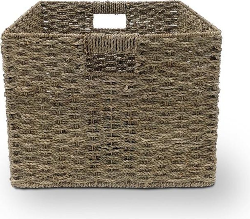Korb 40X40X30Cm Metall/Seegras Produktbild 