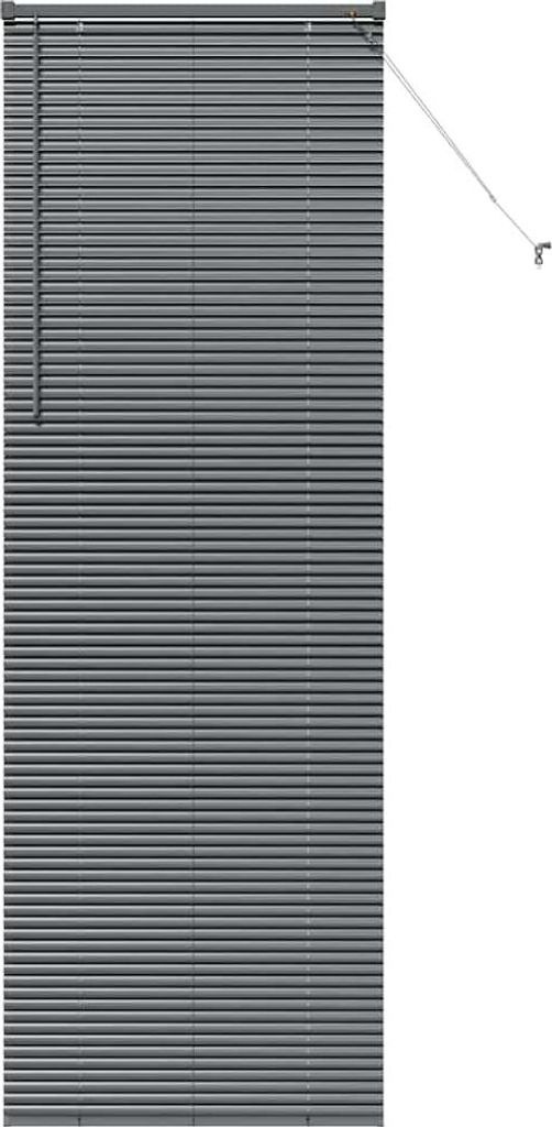 vidaXL Balkenjalousien Dunkelgrau 220 x 80 cm Aluminium