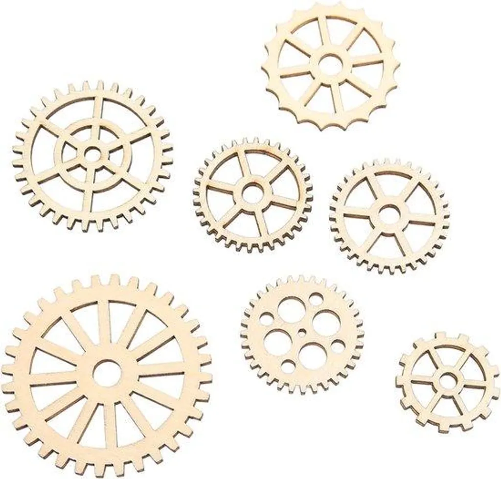 Assortiment de 120 accessoires en bois pour loisirs créatifs et DIY art
