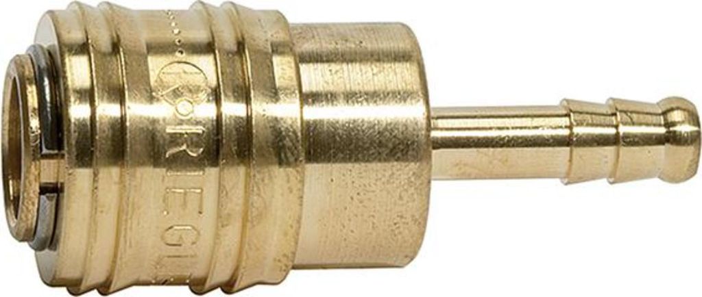 Riegler SchnellverschlusskupplungNW 7,2, Messing, connect-line, Tülle 13mm