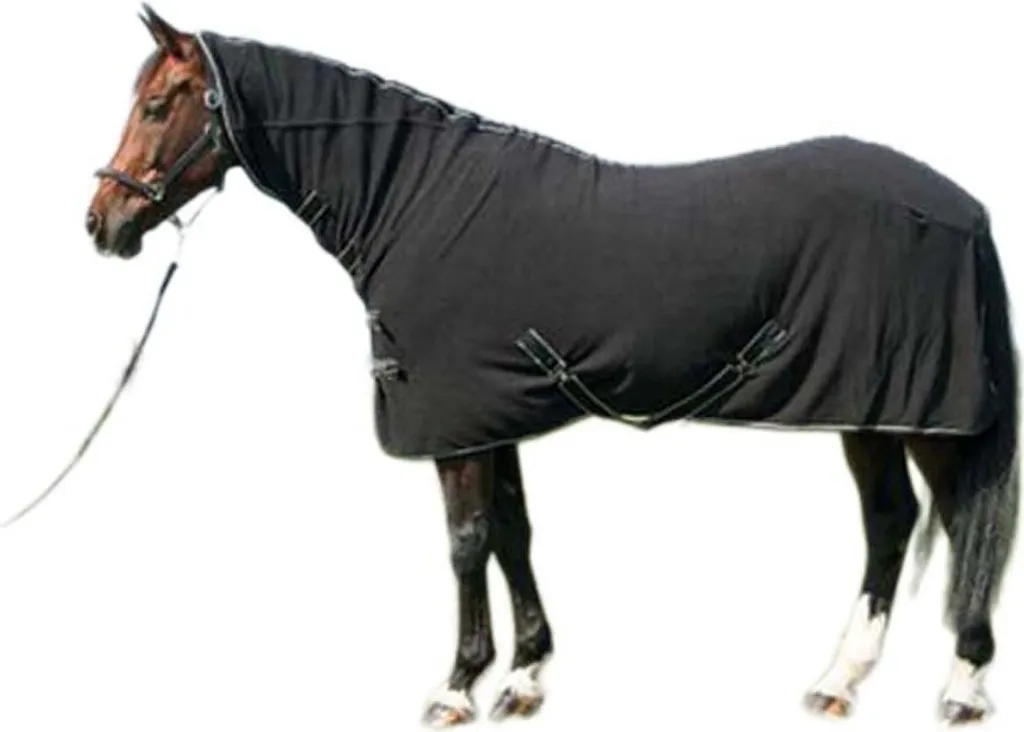 Coperta Pile Cavallo 185 cm Grigio Harry's Horse Deluxe - Qualità Top