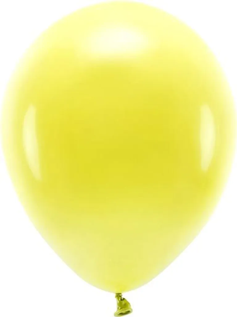 Ballons de Baudruche Jaune Pastel 30cm - Lot de 100 Pièces Biodégradables
